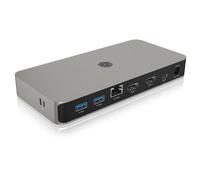 ICY BOX IB-DK2880-C41 Avec fil USB4 Anthracite et Noir