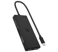 ICY BOX IB-DK4011-CPD Avec fil USB 3.2 Gen 1 (3.1 Gen 1) Type-C Noir