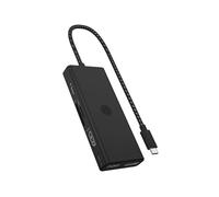 ICY BOX IB-DK4011-CPD Dock USB 3.2 Gen 1 Type-C Noir, 2x USB 2.0, 1x USB 3.2 Gen 1 Type-A, 2x HDMI, 1x DisplayPort, Lecteur MicroSD, Aluminium/Plastique