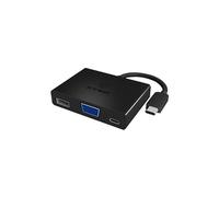 Adaptateur Icy Box IB-DK4032-CP USB 3.1 Type C vers VGA + Type C + USB