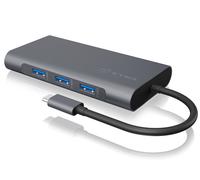 ICY BOX IB-DK4040-CPD Avec fil USB 3.2 Gen 1 (3.1 Gen 1) Type-C Anthracite, Noir