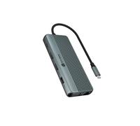 ICY BOX IB-DK4062-CPD 12-in-1 DockingStation with Triple Video Output (2 x HDMI,