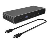 ICY BOX IB-DK8801-TB4 - Filaire - Thunderbolt 4 - 96 W - 10,100,1000,2500 Mbps - Anthracite - Noir - SD