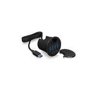 ICY BOX IB-Hub1403 Concentrateur USB de Bureau (60 mm) pour Installation, 4X Ports USB 3.0, Presse-étoupe, Alimentation Disponibl