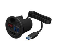 ICY BOX IB-Hub1404 - Concentrateur (hub) - 2 x SuperSpeed USB 3.0 + 1 x USB-C - possibilité de montage encastré