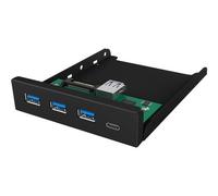 ICY BOX IB-HUB1418-i3 - Concentrateur (hub) - 3 x SuperSpeed USB 3.0 + 1 x USB-C - Module enfichable