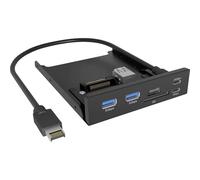 ICY BOX IB-HUB1419-i3 Cadre de montage pour disque dur 3.5 noir