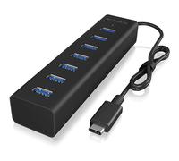 ICY BOX IB-HUB1700-C3 - Hub - 7 x SuperSpeed USB 3.0