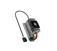 ICY BOX IB-M2HSF-705 Dissipateur thermique pour SSD M.2, ventilateur 30mm, 8500RPM, 4.87 m³/h, aluminium/cuivre, TDP 23W, 50x75x30mm