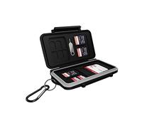 ICY BOX 60751 Etui pour carte mémoire Carte SD, Carte microSD, Carte Cfast noir/gris