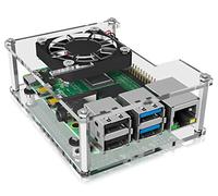 RPI CASE RP106 - Boîtier pour la raspberry Pi 4, en plastique, transparent