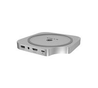 ICY Box Station d’Accueil (7-en-1) USB Type-C avec Slot M.2 NVMe, HDMI 4K 60Hz, 3X USB-A, SD microSD, 10 Gbit/s, Aluminium, pour Mac Mini M4, Club Dock 100, IB-DK100