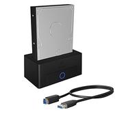 ICY BOX Station d’Accueil USB 3.2 pour SSD ou Dique Dur de 2,5 ou 3,5 Pouces, SATA, UASP, Adaptateur/Boitier Disque Dur Interne & Externe, IB-1122-U3