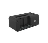 ICY BOX Station d'accueil HDD/M.2 NVMe SSD USB 3.2 Gen 2 10 Gbit/s,Station de clonage de disques durs et Lecteur 2,5 et 3,5 SATA