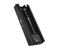 ICY BOX Station d'accueil M.2 NVMe & SATA SSD M.2 Adaptateur USB 3.2 (Gen2 10Gb/s) Système de Refroidissement sans Outil, USB-C, USB-A, PCIe M-Key Aluminium Noir 60953
