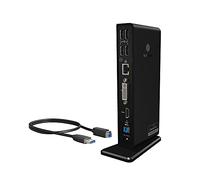 Station d'accueil USB-C 3.0 Icy Box IB-DK2241AC avec alimentation (Noir)