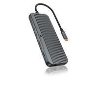 ICY BOX Station d'accueil USB-C (11 en 1) pour 2 écrans (2X HDMI / 1x DP), 4K 60 Hz, 4X HUB USB 3.0, Power Delivery, Gigabit Ethernet, Audio, IB-DK4060-CPD