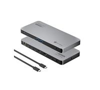 ICY BOX Station d'accueil USB-C 5 Écrans 8K DisplayLink, IB-DK7402-C31 | Diamond Dock 7402, Jusqu'à 5 écrans en 8K 12 en 1 DisplayLink, 2x HDMI, LAN 2,5G 140W PD, 4x USB-C & 2x USB-A jusqu'à 10 Gbp