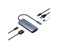 ICY BOX Station d'accueil USB-C 5-en-1, HDMI 4K60, USB 5 Gbit/s, Hub PD 100W