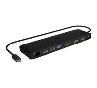 ICY BOX Station d'accueil USB-C® IB-DK2116-C Convient pour les marques: universel avec fonction de chargement, lecteur de cartes