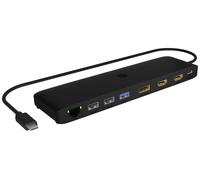 ICY BOX Station d'accueil USB-C® IB-DK2116-C Convient pour les marques: universel avec fonction de chargement, lecteur de cartes