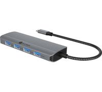 Raidsonic Icy Box Station d'accueil USB-C IB-DK4022a-CPD 6-en-1 HDMI 4K60 4x USB 3.2 PD100W Argent