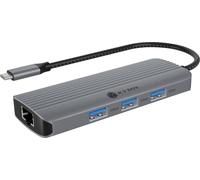 Raidsonic Icy Box Station d'accueil USB-C IB-DK4034a-CPD aluminium 6 en 1 HDMI 4K60 3xUSB3.2 100W