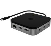 Icy Box Station d'accueil USB4 IB-DK408-C41 7-en-1 HDMI+DP 3×USB3.2 Gen2 PD60W Gigabit Ethernet