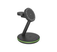ICY BOX Support de Charge sans Fil 3-en-1pour Smartphones, smartwatch et écouteurs