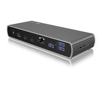 ICY BOX IB-DK8801-TB4 Avec fil Thunderbolt 4 Anthracite, Noir
