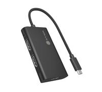 ICY Box (USB-C to 3× HDMI Adapter) 8K @ 60Hz Single Display, 4K @ 144Hz Dual Dis