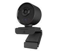 ICY BOX Webcam Full-HD avec KI Autotracking, 1080p, Angle de Vue jusqu'à 350°, WDR, Audio stéréo, 2 Microphones, télécommande, Port USB, Plug&Play, IB-CAM502-HD