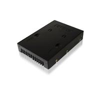 Icy Dock 2,5'' à 3,5'' Adaptateur de SSD, Boitiser de convertisseur, Cadre de Montage pour Disques Durs 2,5" ou SSD SATA 7m/9.5mm vers 3,5" - EZ-Convert MB882SP-1S-1B