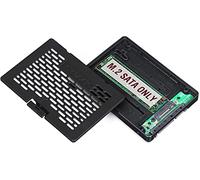 Icy Dock Adaptateur de boîtier M2 SSD vers SATA 2.5, convertisseur SSD M2 NGFF vers SATA, Compatible avec clé B & M (ne Prend Pas en Charge M.2 PCIe NVMe) - EZConvert MB703M2P-B
