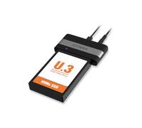 ICY DOCK Adaptateur Externe pour U.2 / U.3 NVMe SSD vers USB 4 Gen3x2 40 Gbps Compatible avec Thunderbolt 4, câble USB Inclus - EZ-Adapter Ex MB307U-1VB