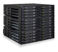 ICY DOCK Backplane Cage MB924IP-B - Boîtier de Rack pour 24 SSD ou HDD 2 5 SAS/SATA