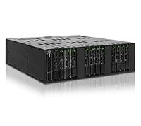 Icy Dock Backplane Cage, Rack Mobile, boîier de Rack entièrement métalique pour 12 x SSD M.2 SATA dans Un Baie de 5.25" avec 2 connecteurs Oculink (SFF-8612) - ToughArmor MB872MP-B