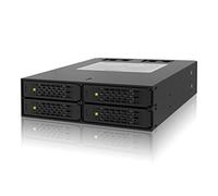 Icy Dock "MB994SP-4SB-1 Obturateur de baie de lecteur 13,3 cm (5.25"") Panneau de support Noir, Cadrage"