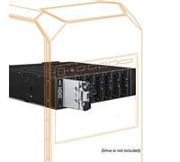 Icy Dock Backplane Cage/Rack Mobile métallique/boitier de Rack pour 8 x SSD NVMe M.2 PCIe 4.0 pour Un Baie de 5,25" (8 x OCuLink SFF-8612) - ToughArmor MB873MP-B V2