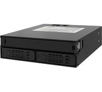 Icy Dock "MB994IPO-3SB Obturateur de baie de lecteur 2x 2,5"" Plateau de stockage de disques Noir, Cadrage"