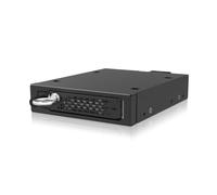 ICY DOCK Boîtier de cadre amovible 1-Bay PCIe 5.0 U.2/U.3 NVMe SSD jusqu'à 128 Gbps entièrement en métal avec vis moletée - ToughArmor EX MB491V5K-B