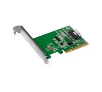 ICY DOCK Carte adaptateur NVMe PCIe 4.0 x8 avec 1 connecteur SlimSAS 8i (SFF-8654) et Redriver (bifurcation PCIe requis) - EXLink MB409A4