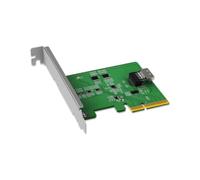 ICY DOCK Carte adaptateur PCIe 4.0 x4 NVMe avec 1 connecteur SlimSAS 4i (SFF-8654) et Redriver - EXLink MB408A4