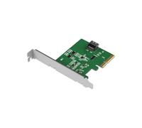 ICY DOCK Carte adaptateur PCIe 5.0 x4 NVMe avec 1 connecteur MCIO 4i (SFF-TA-1016) et Redriver - EXLink MB408A5