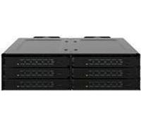 ICY Dock MB118VP-B ToughArmor 6x 2.5" 9.5mm U.2/U.3 NVMe vers 3x SlimSAS dans 1x 5.
