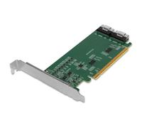 Icy Dock Carte adaptateur NVMe PCIe 4.0 x16 EXLink MB308A – 2 ports SlimSAS 8i (SFF-8654), Redriver