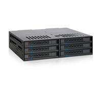 Icy Dock MB326SP-B boîtier de disques Rack (1 U) Noir, Cadrage