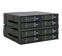Icy Dock "MB508SP-B Obturateur de baie de lecteur 2x 5,25"" Panneau de support Noir, Cadrage"