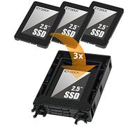 c MB610SP - Adaptateur pour baie de stockage - 2.5" - 3.5" to 3 x 2.5" - noir