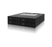 Icy Dock MB994SP-4S Rack Amovible 4x 2.5" SATA/SAS 6Gbps en Baie 5.25" - Ventilation Active 2x40mm - Accepte Disques 15mm - SECC Noir